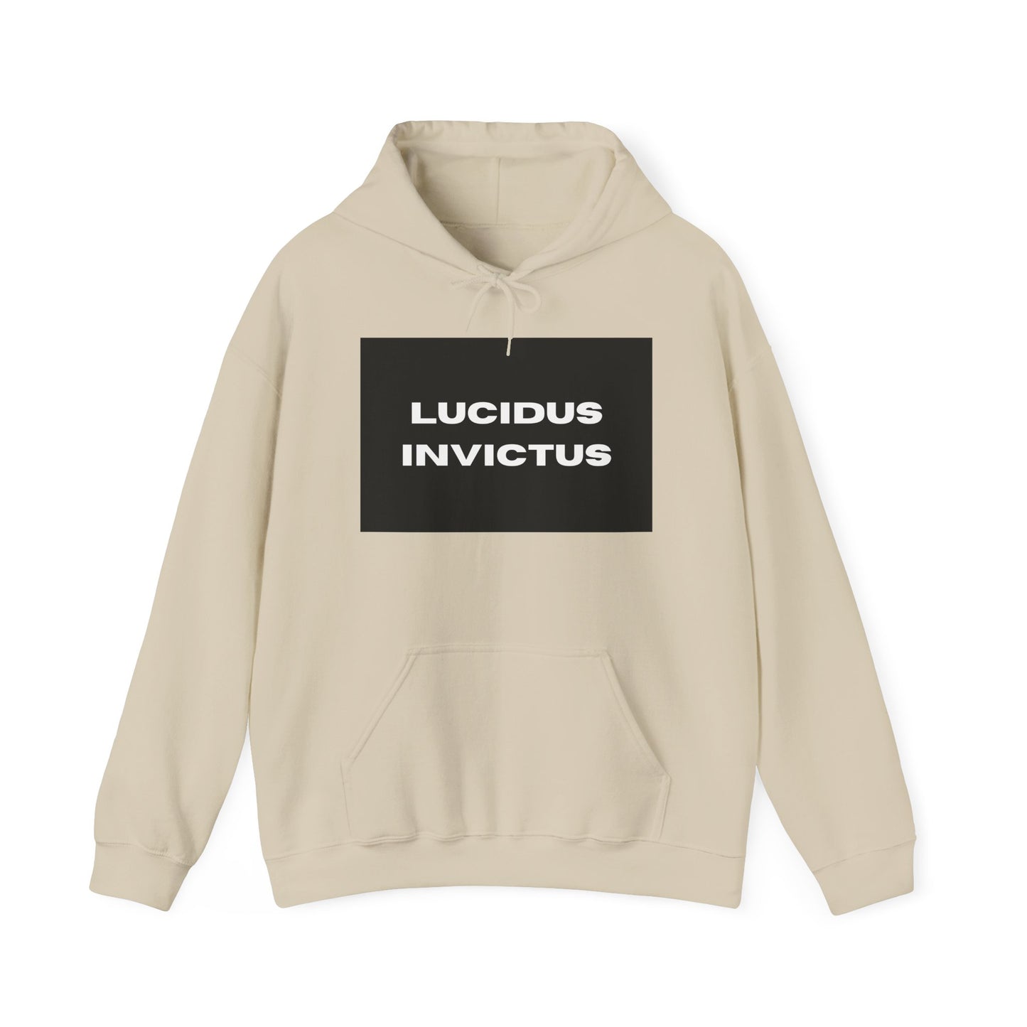 LUCIDUS INVICTUS Resistant Hoodie. Unisex, elegant and versatile, great for any occasion.