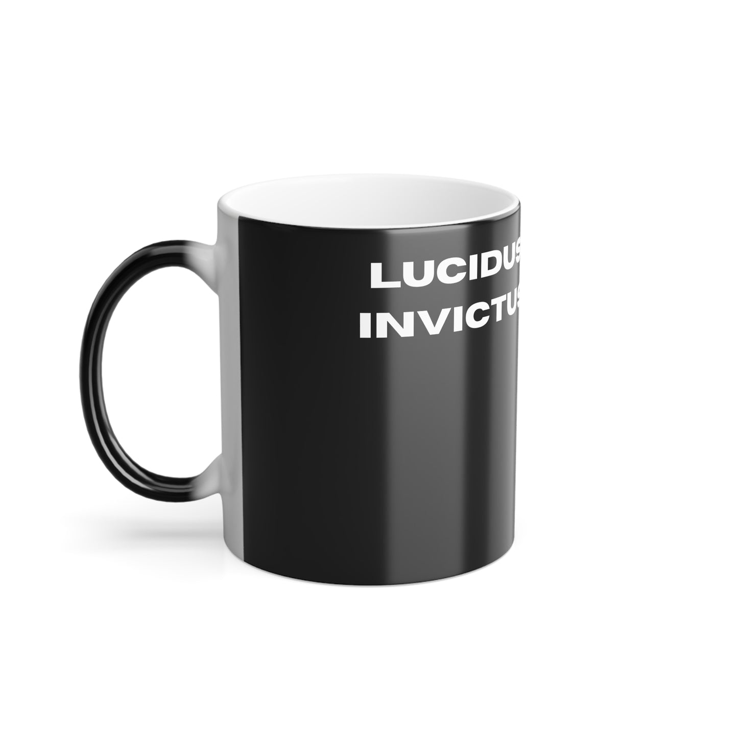 LUCIDUS INVICTUS Inspirational Color Morphing Mug - "Love Life" Quotes for Home or Office